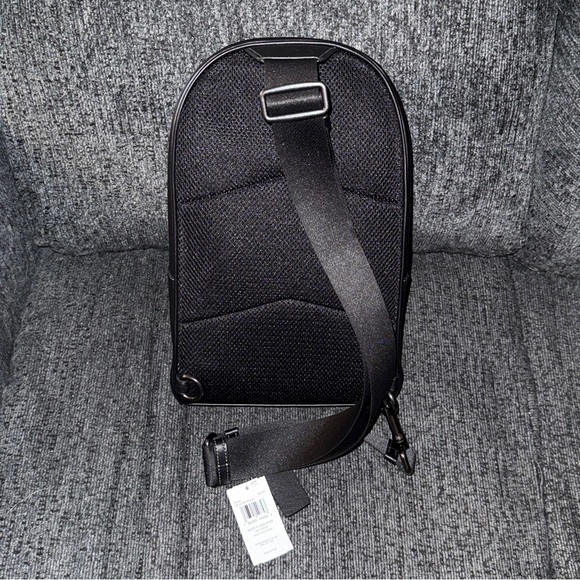 Coach West Pack Bag with Star Print Smooth Calf Leather in Gunmetal/Black NWT - Picture 6 of 16